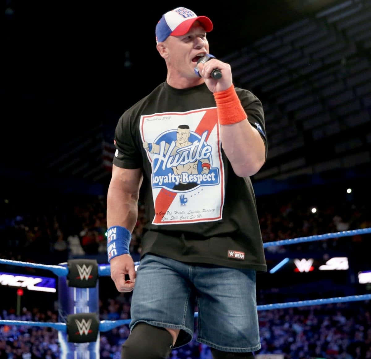 John Cena striking a powerful pose