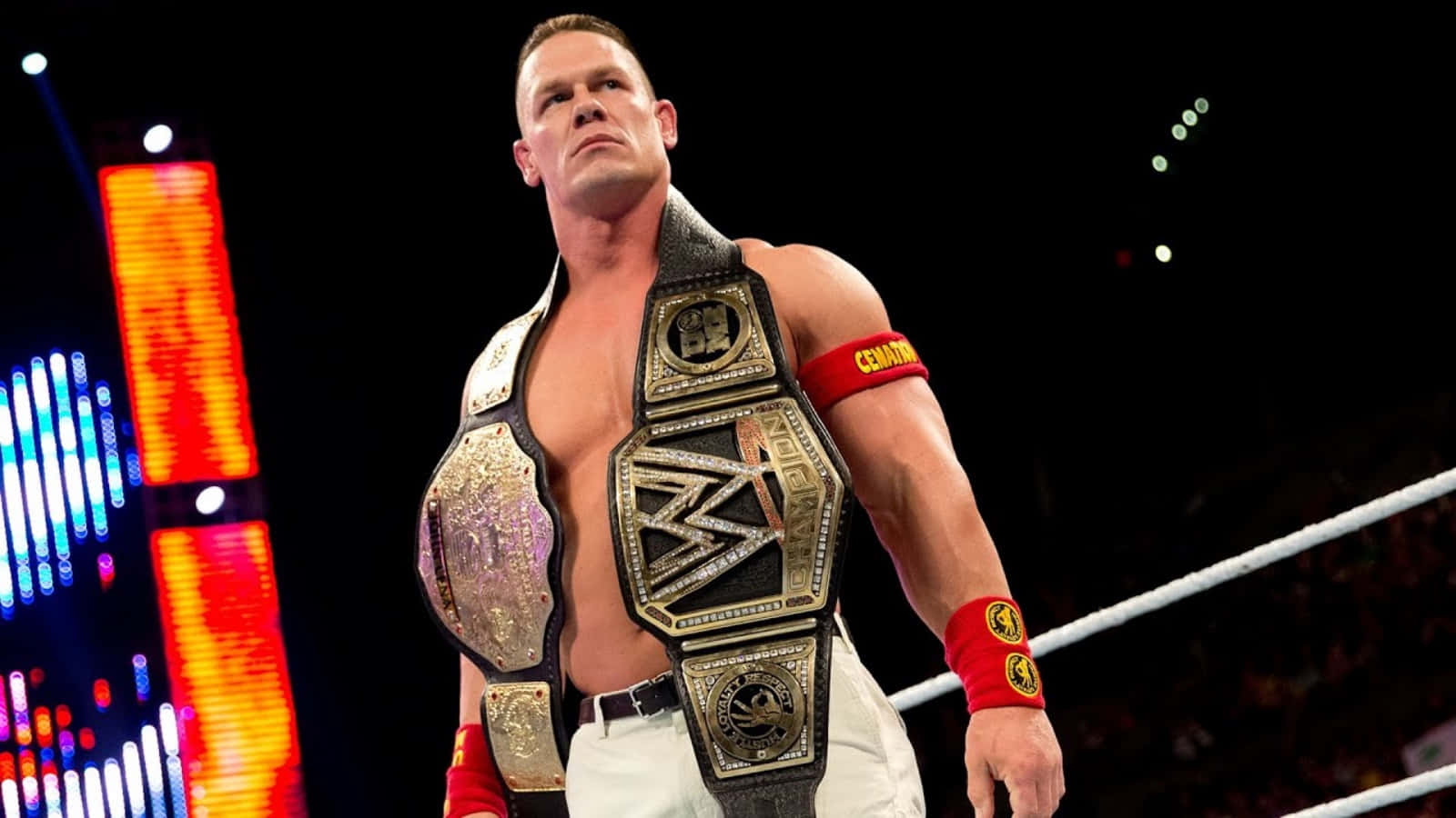 John Cena Talks Tying Ric Flair's Title Record, AJ Styles, Being Healthy  For Wrestlemania, The Patriots' Super Bowl Win - Wrestlezone