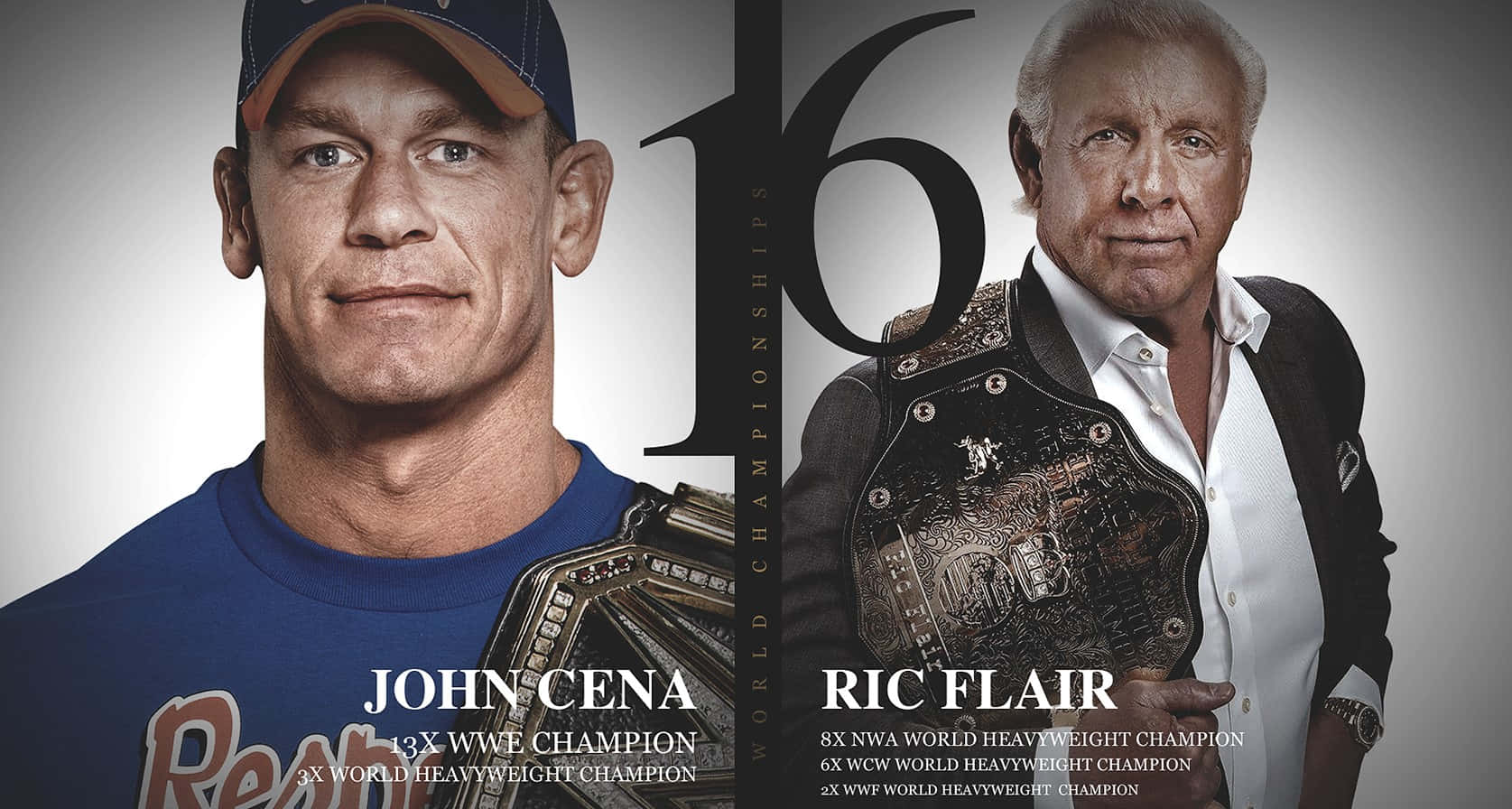 John Cena og Ric Flair Wallpaper Wallpaper