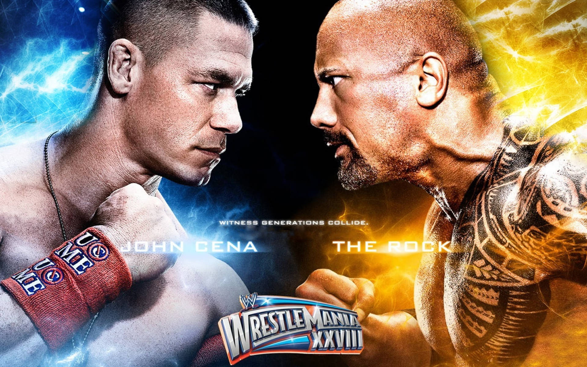 John Cena And The Rock Poster