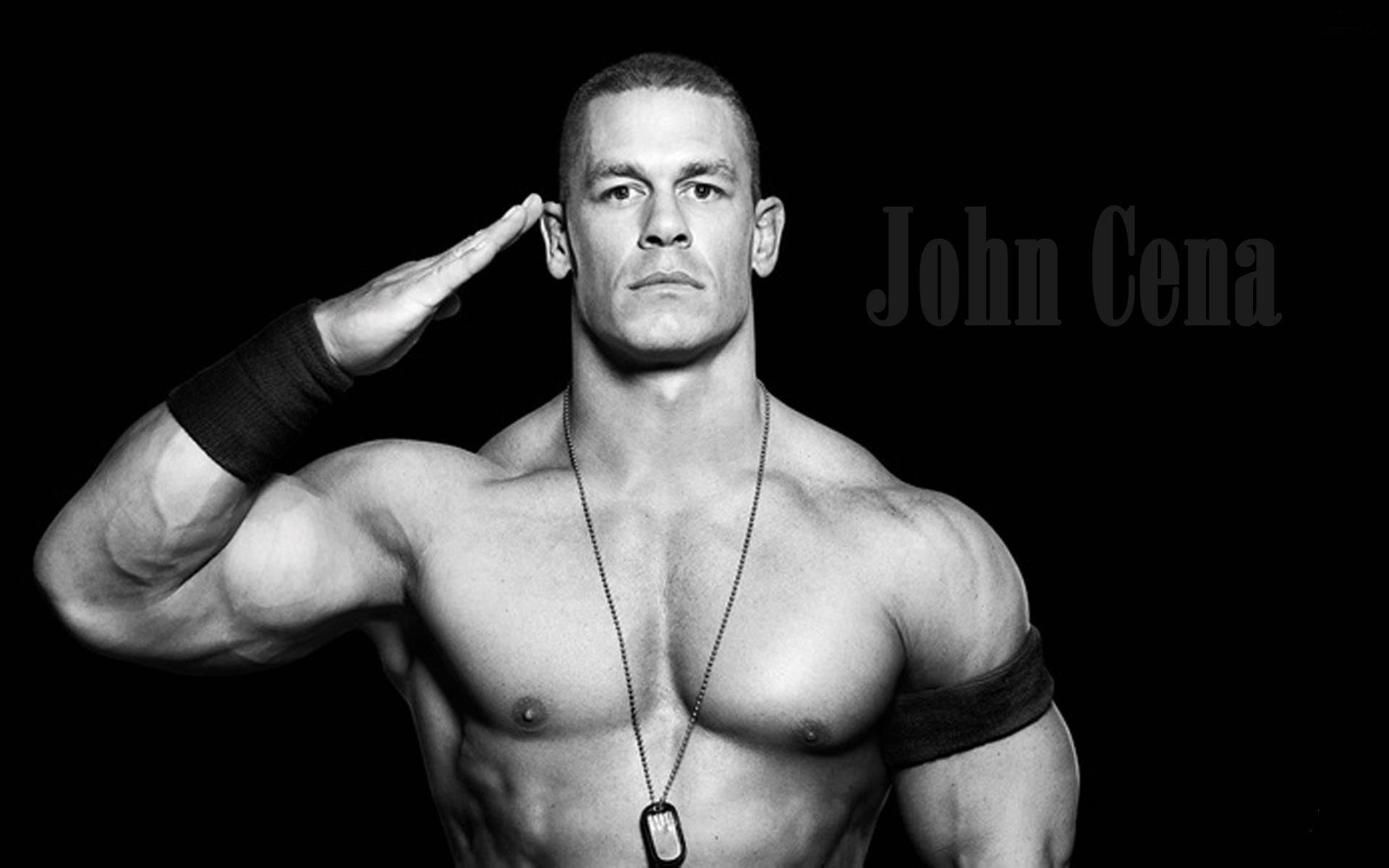 John Cena In Black And White