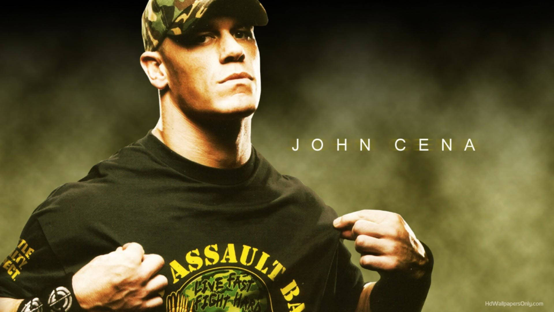 John Cena In Black T-shirt