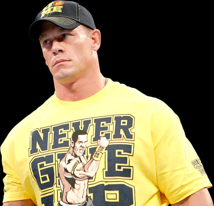 John Cena Never Give Up Attire PNG