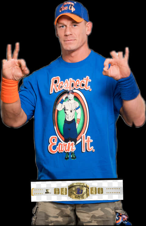 John Cena You Cant See Me Pose PNG