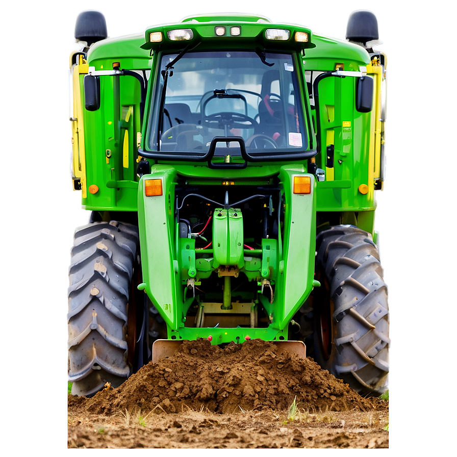 John Dee`re Tractor Plowing Field Png Lkd53 PNG