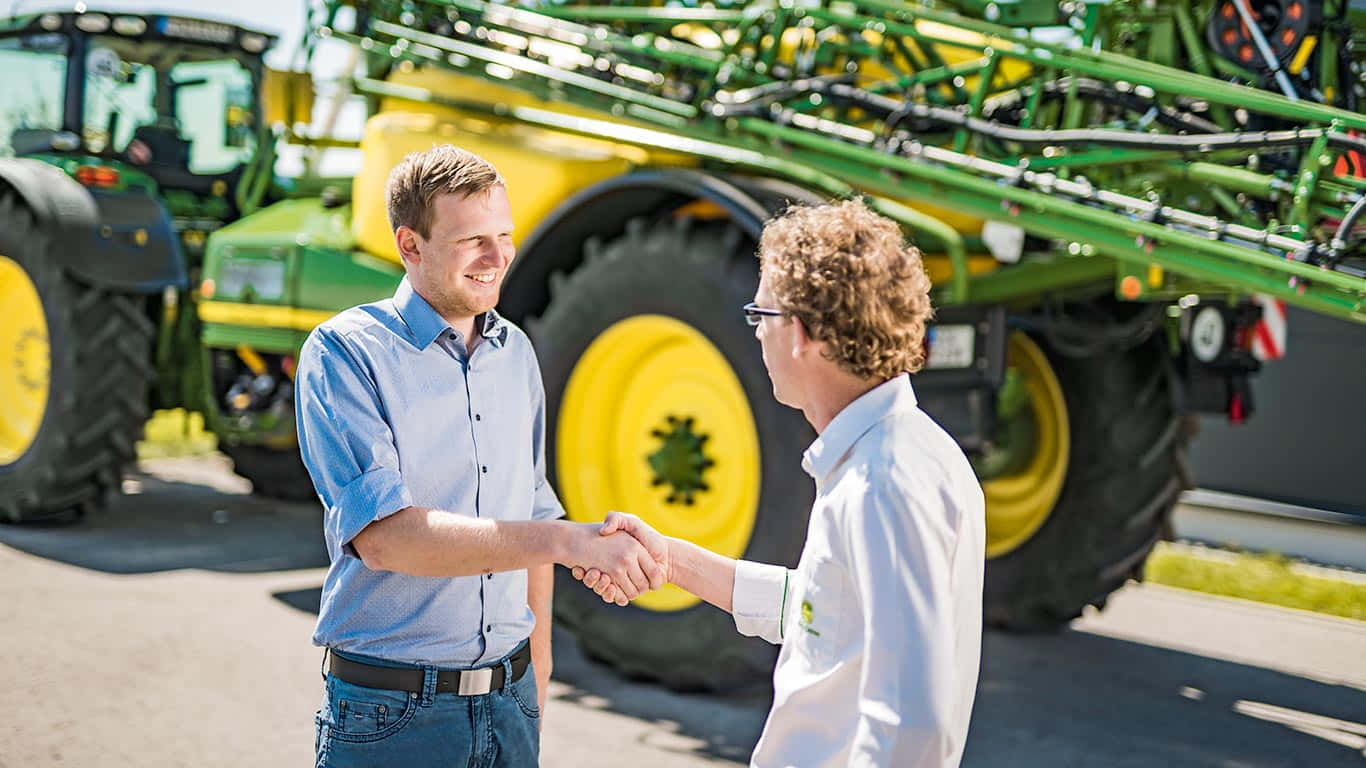 John Deere Tractor in the Field