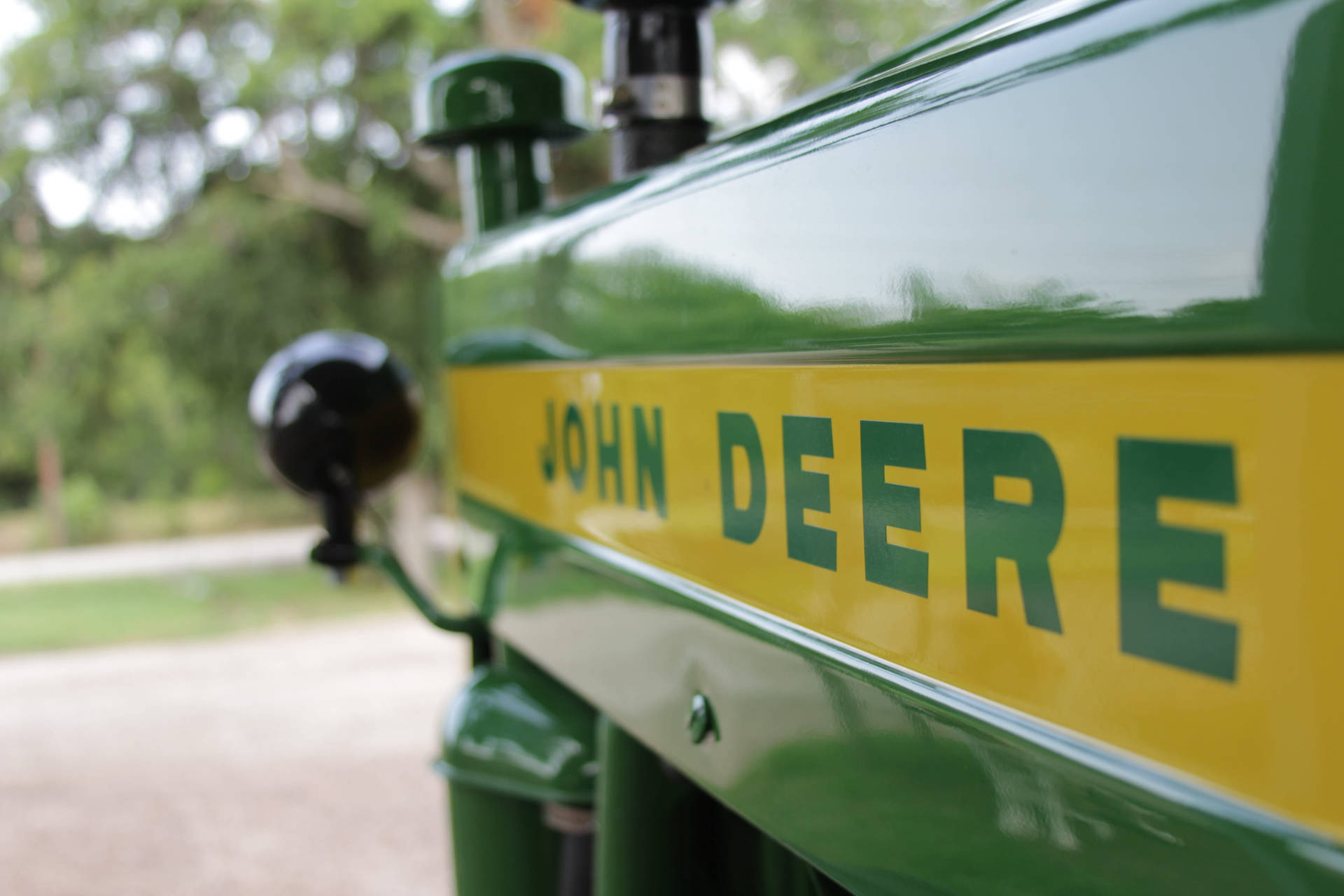 John Deere Tractor Close Up Wallpaper