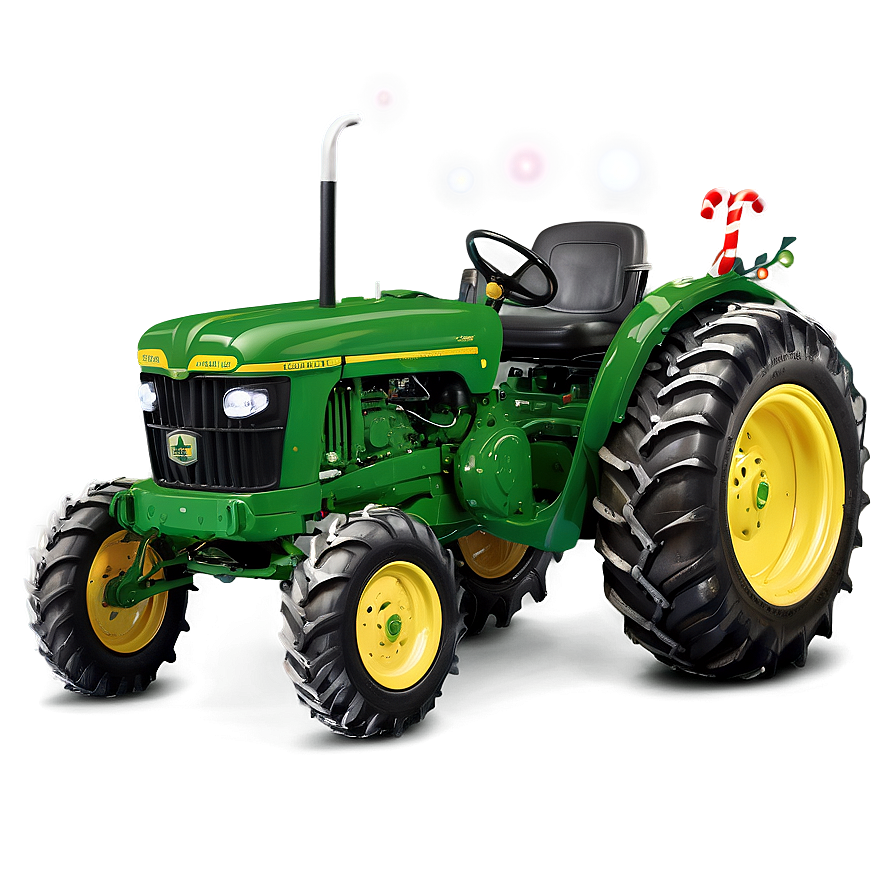 John Deere Tractor With Christmas Lights Png 22 PNG