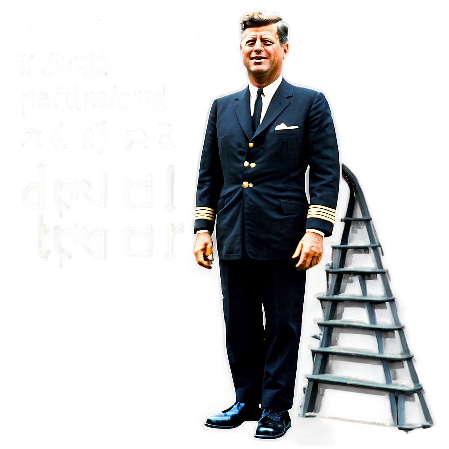 John F Kennedy Navy Uniform Png 06242024 PNG