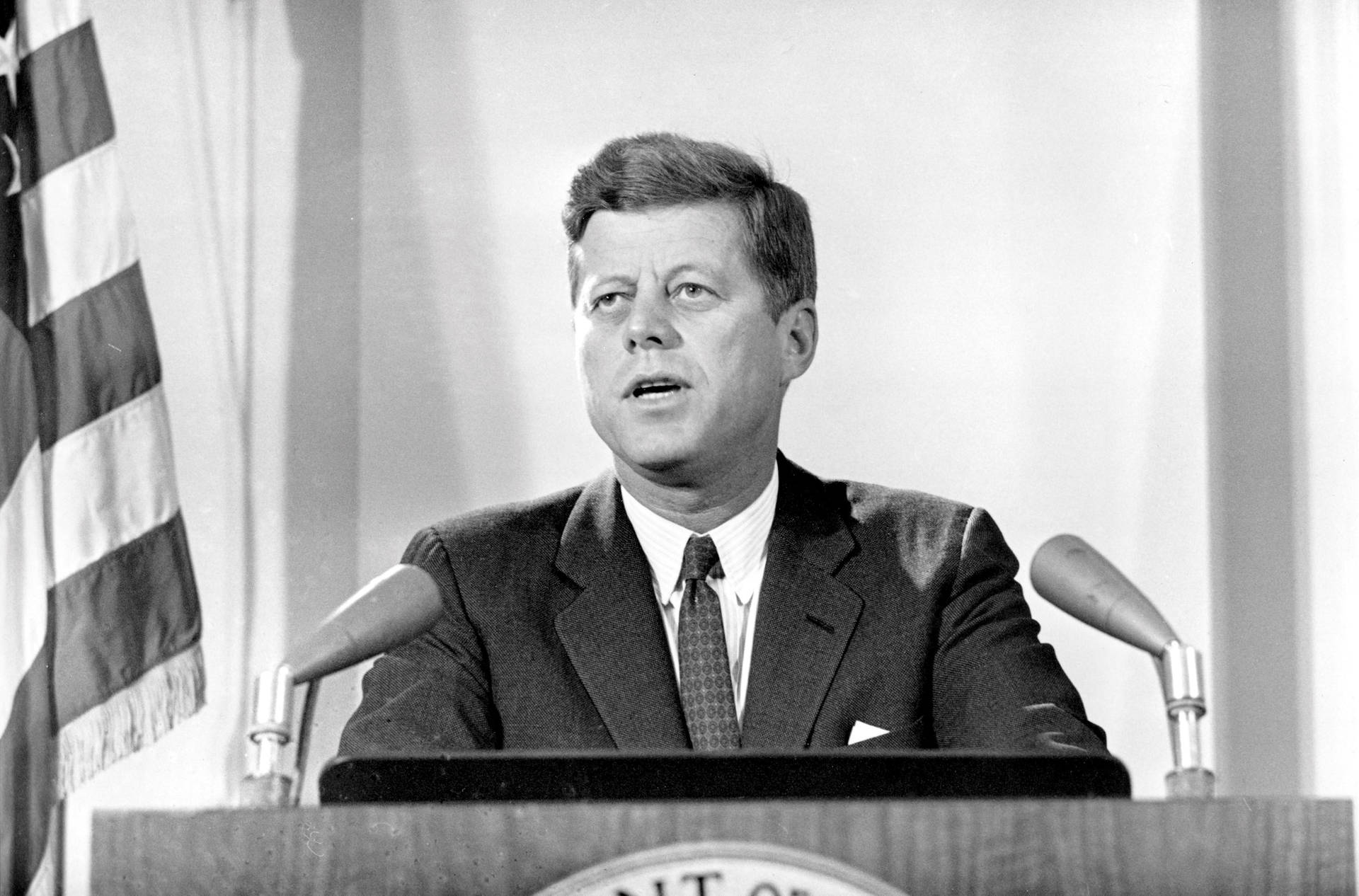 John F. Kennedy på scenen Wallpaper