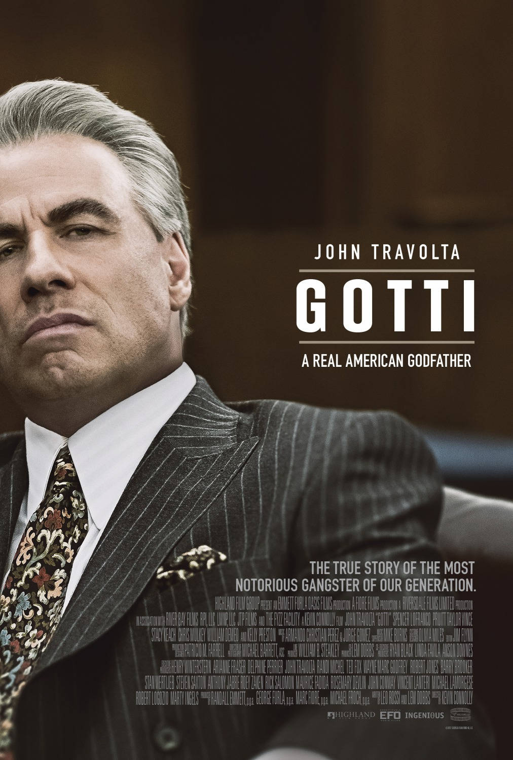 John Gotti Film Plakat Tapet: Inviterer dig til den ultimative historie om den berømte mafia-boss. Wallpaper