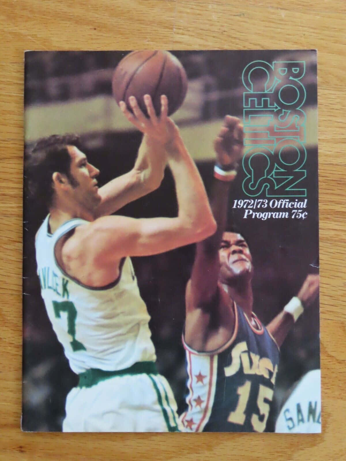 John Havlicek Boston Celtics Program Wallpaper