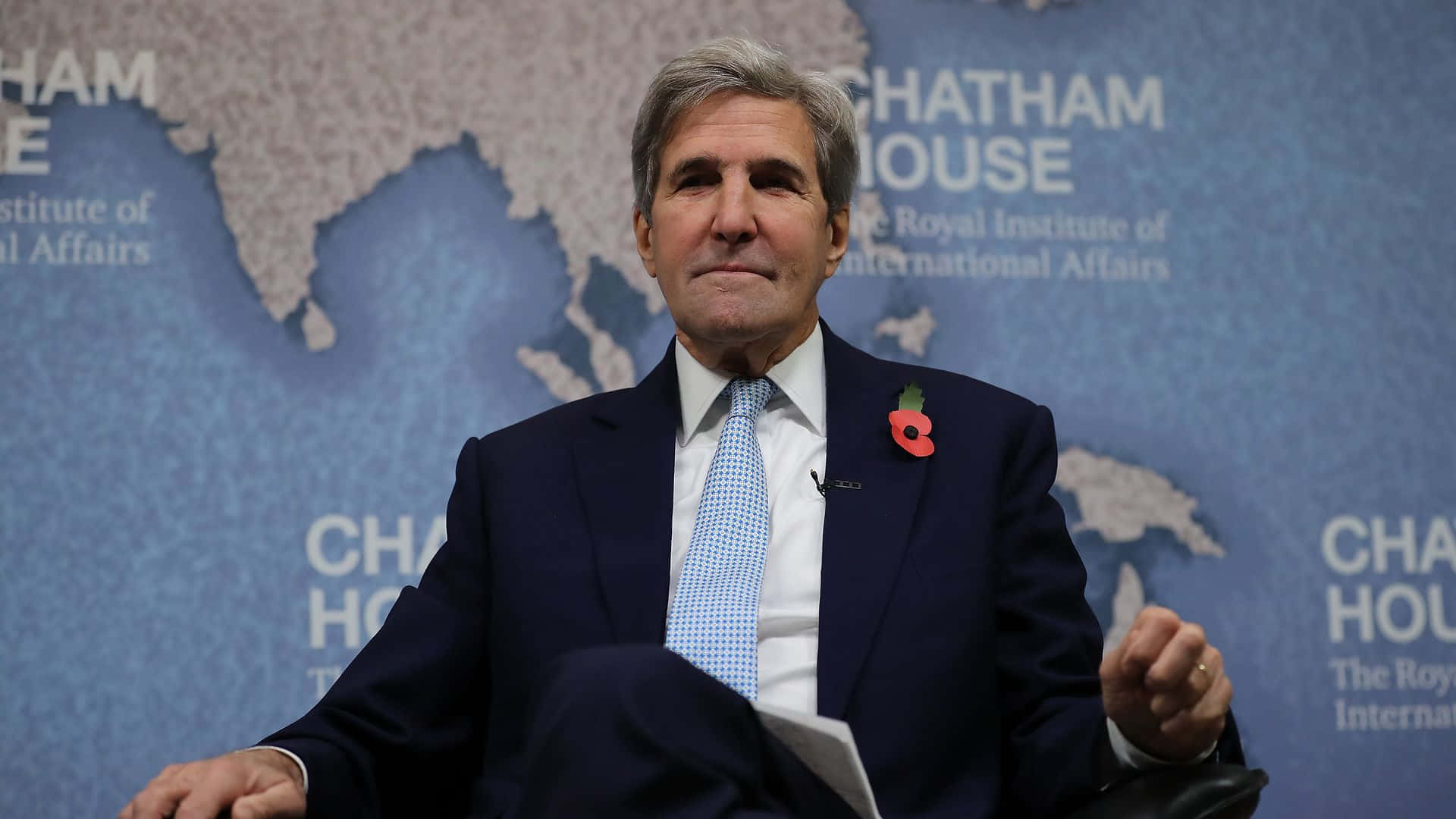 John Kerry Attending Chatham House Event Wallpaper