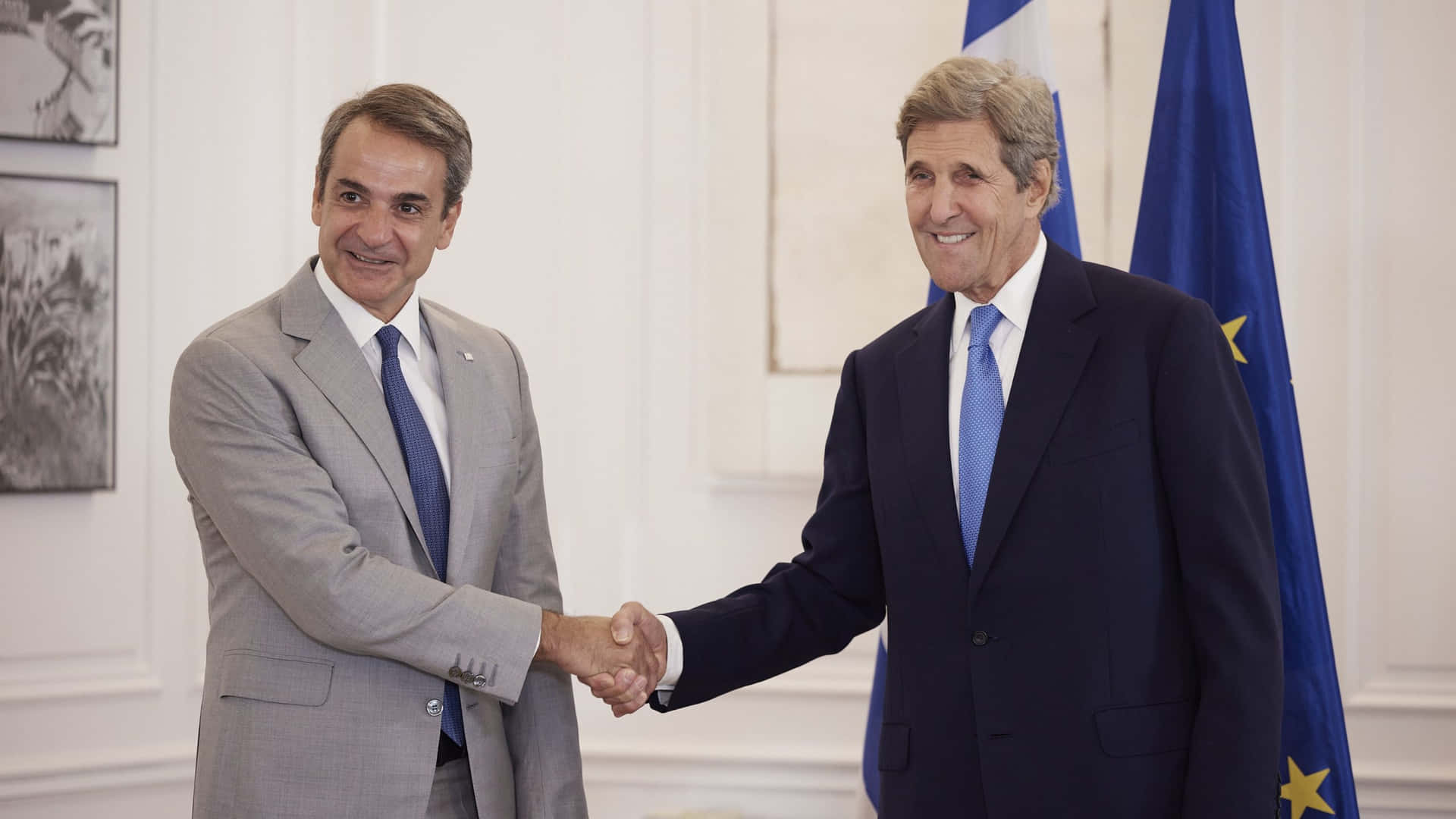 John Kerry Meets With Greek Prime Minister Wallpaper