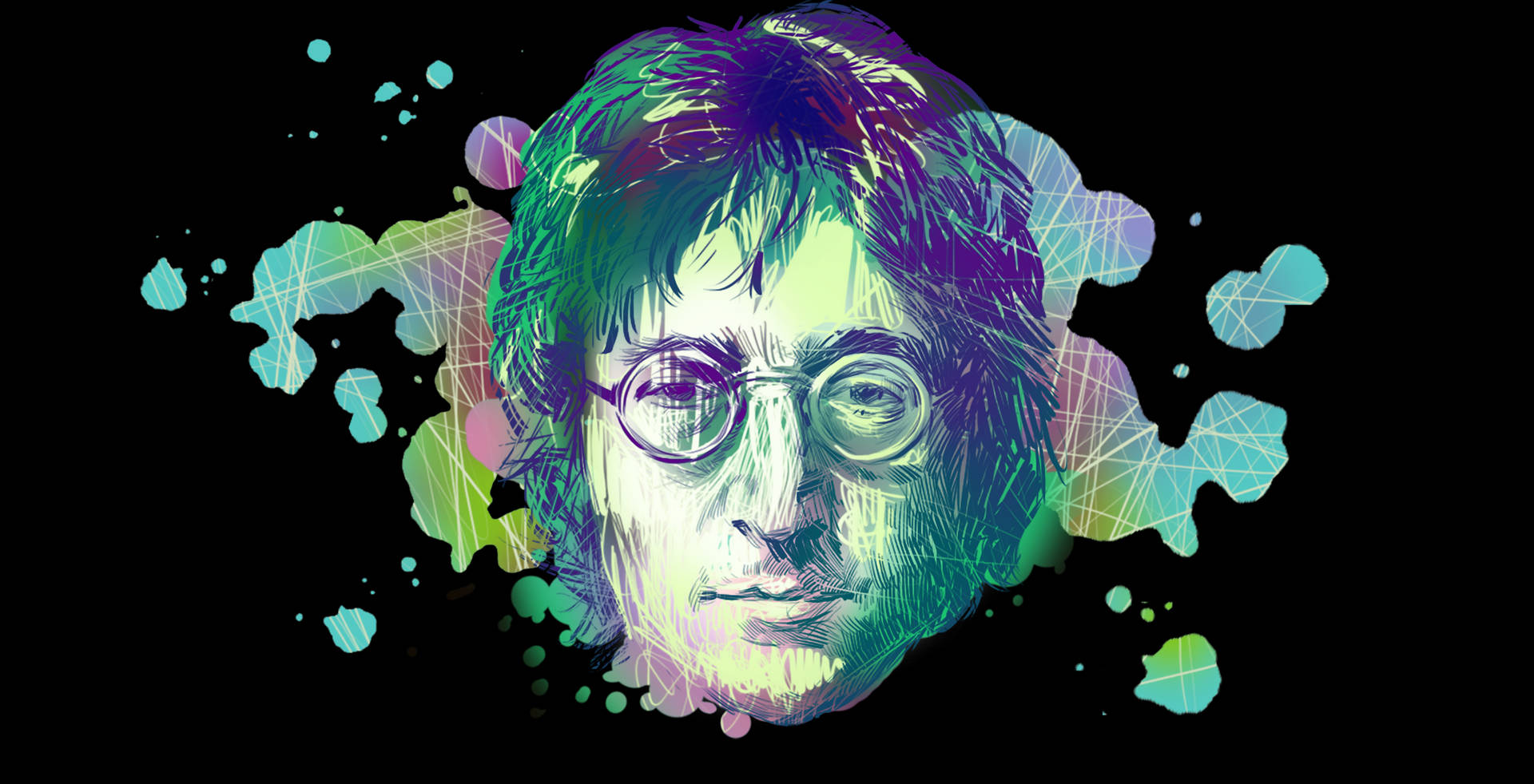 John Lennon Artwork Wallpaper