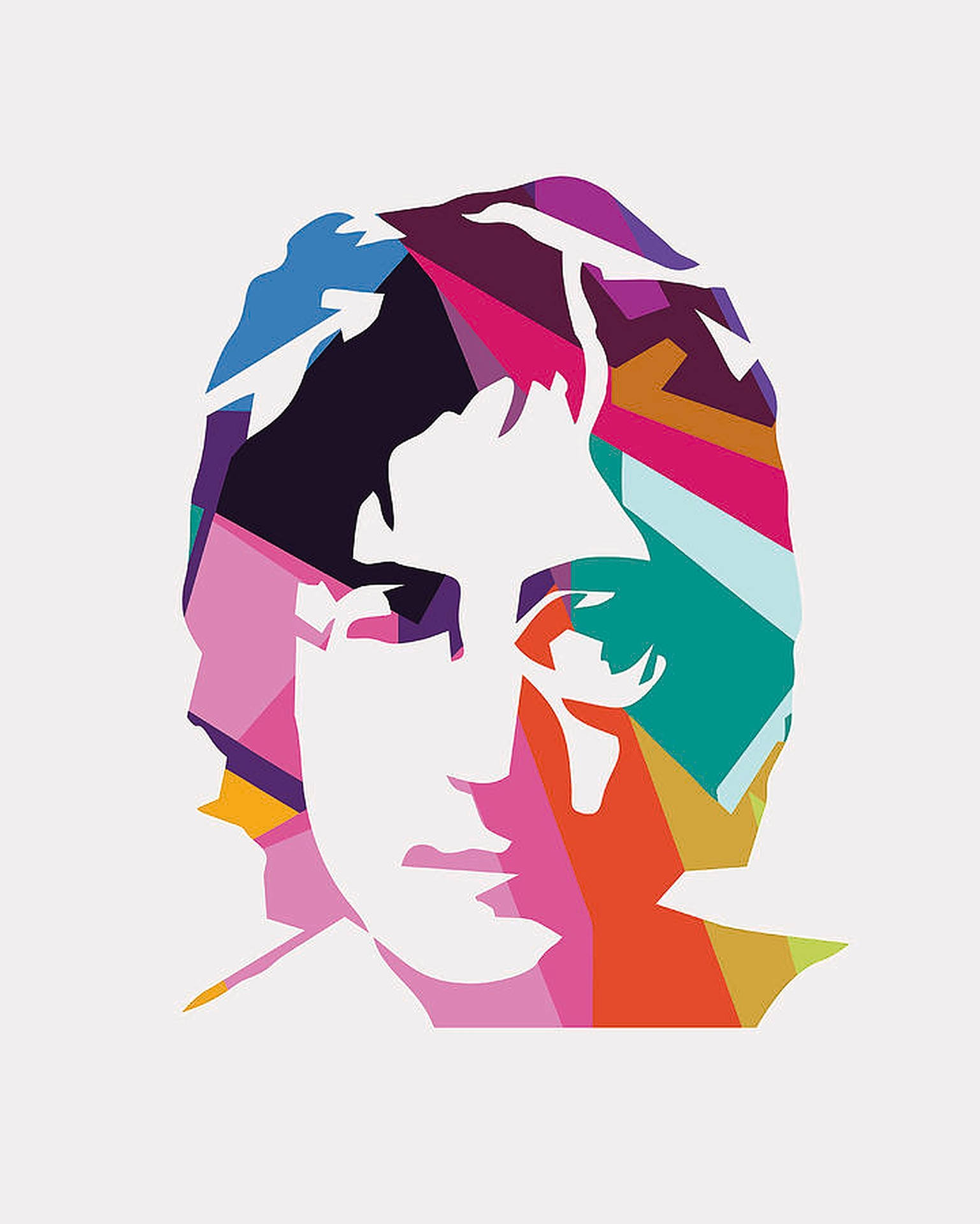 John Lennon Colorful Digital Art Wallpaper