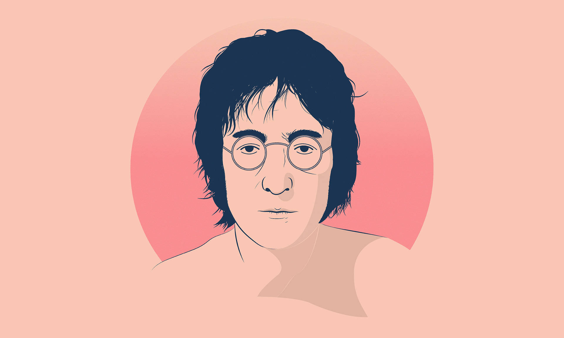John Lennon Digital Illustration Wallpaper