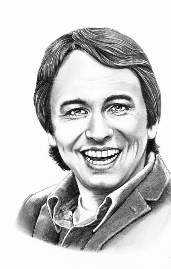 Legendarisk Skuespiller John Ritter Smilende Bakgrunnsbildet