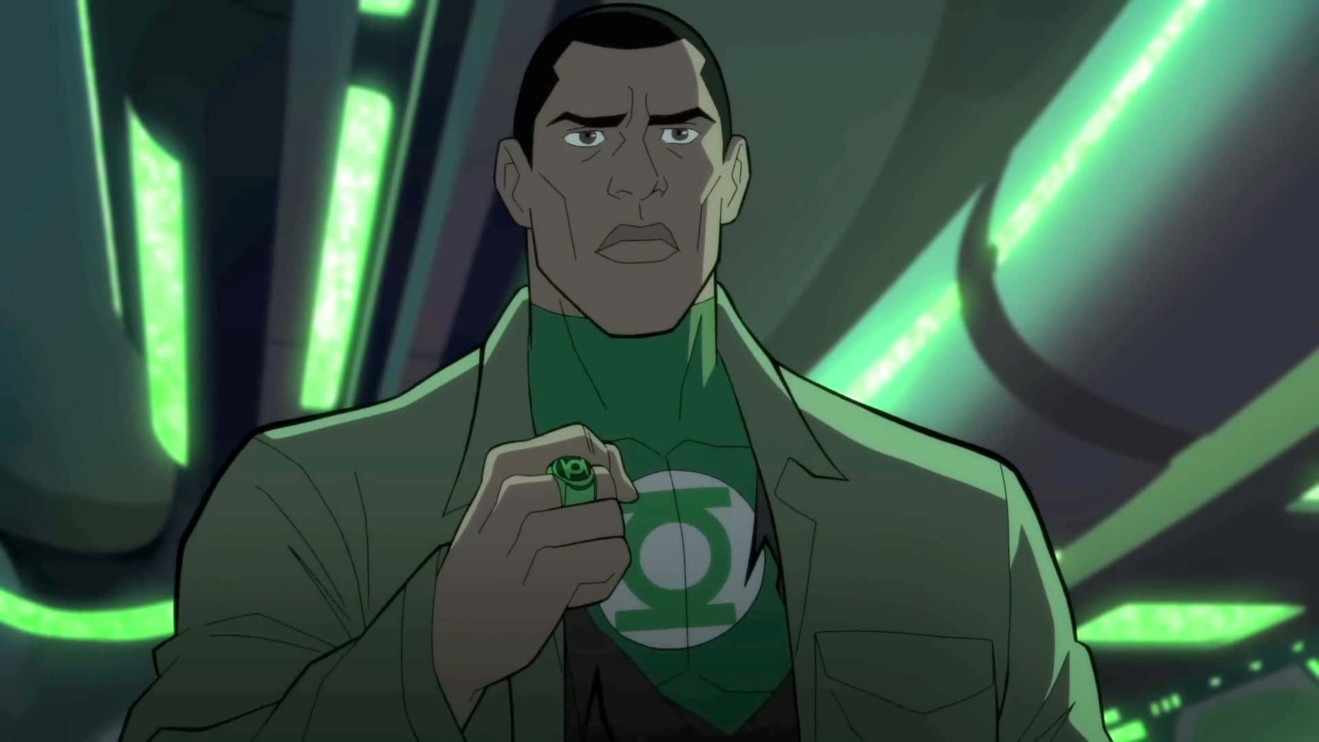 John Stewart From Green Lantern The Animated Series Wallpaper
