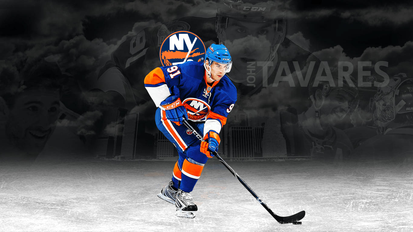 John Tavares New York NHL Grafisk Kunst Tapet Wallpaper
