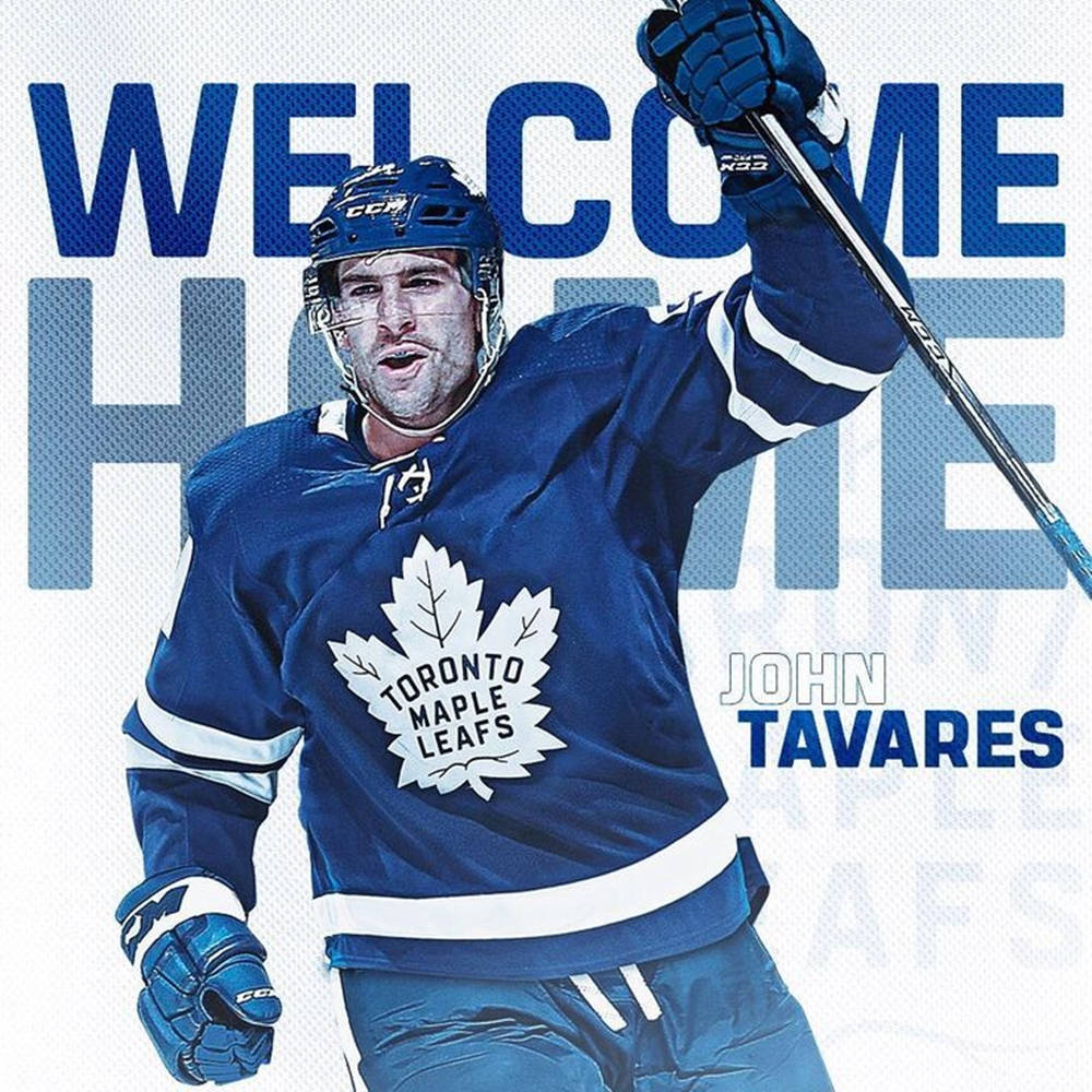 Johntavares Bienvenido A Casa Toronto Maple Leafs Fondo de pantalla