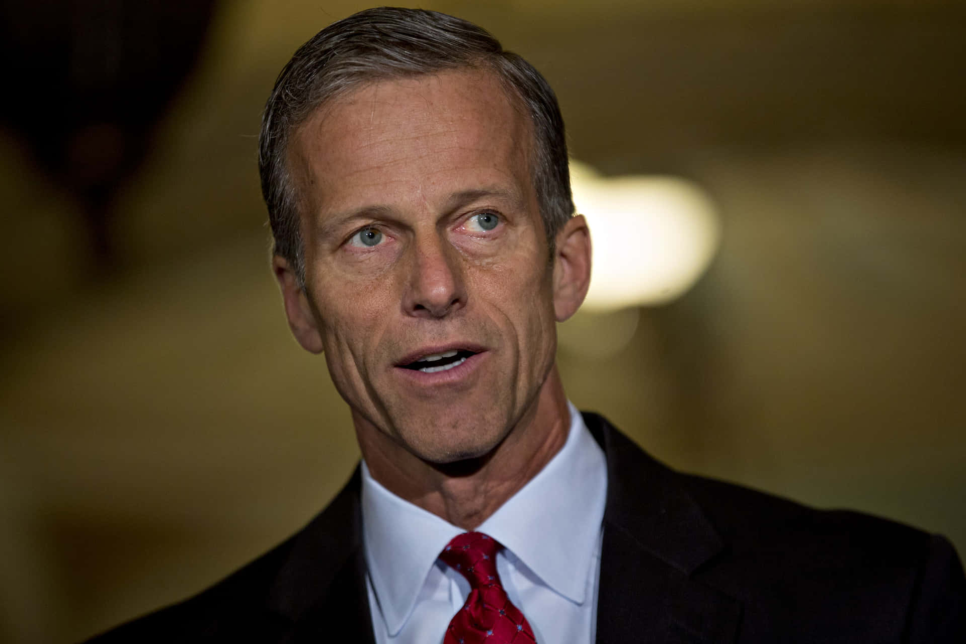 John Thune With Red Tie Wallpaper