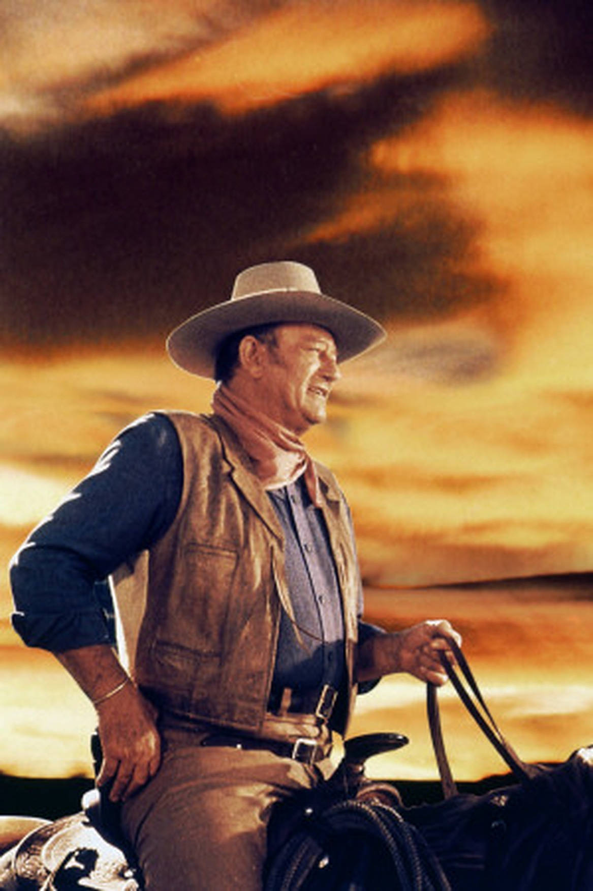 Retratoestético De John Wayne Fondo de pantalla