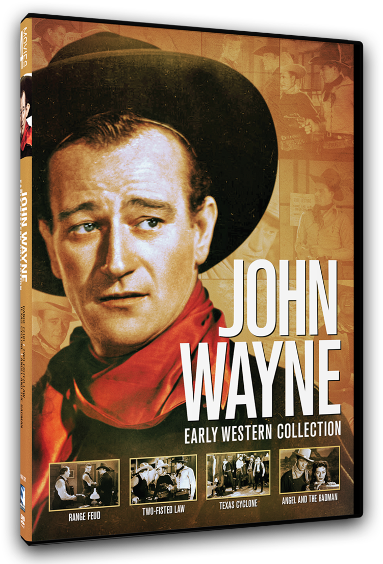 John Wayne Early Western Collection D V D Cover PNG