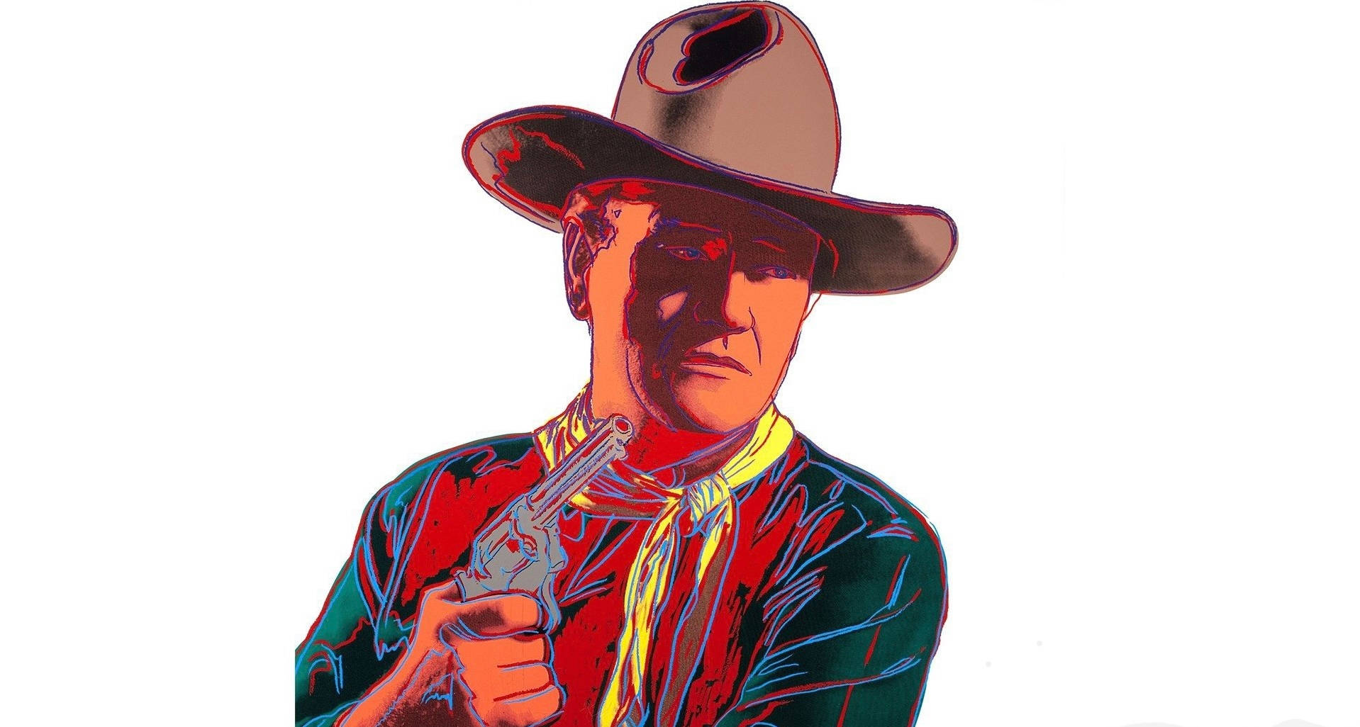 Artegráfico De John Wayne. Fondo de pantalla