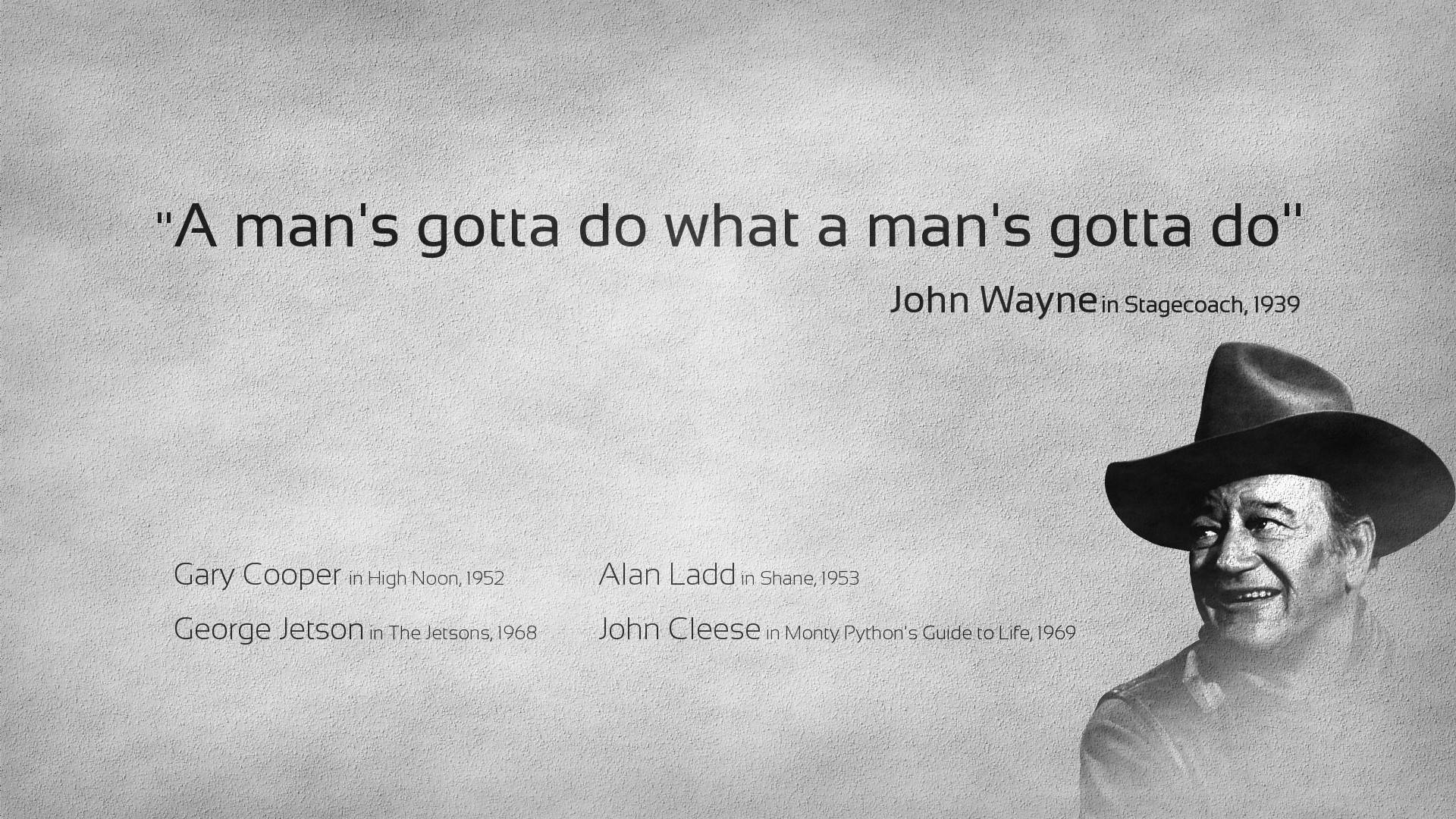 John Wayne Motiverande Citat Wallpaper