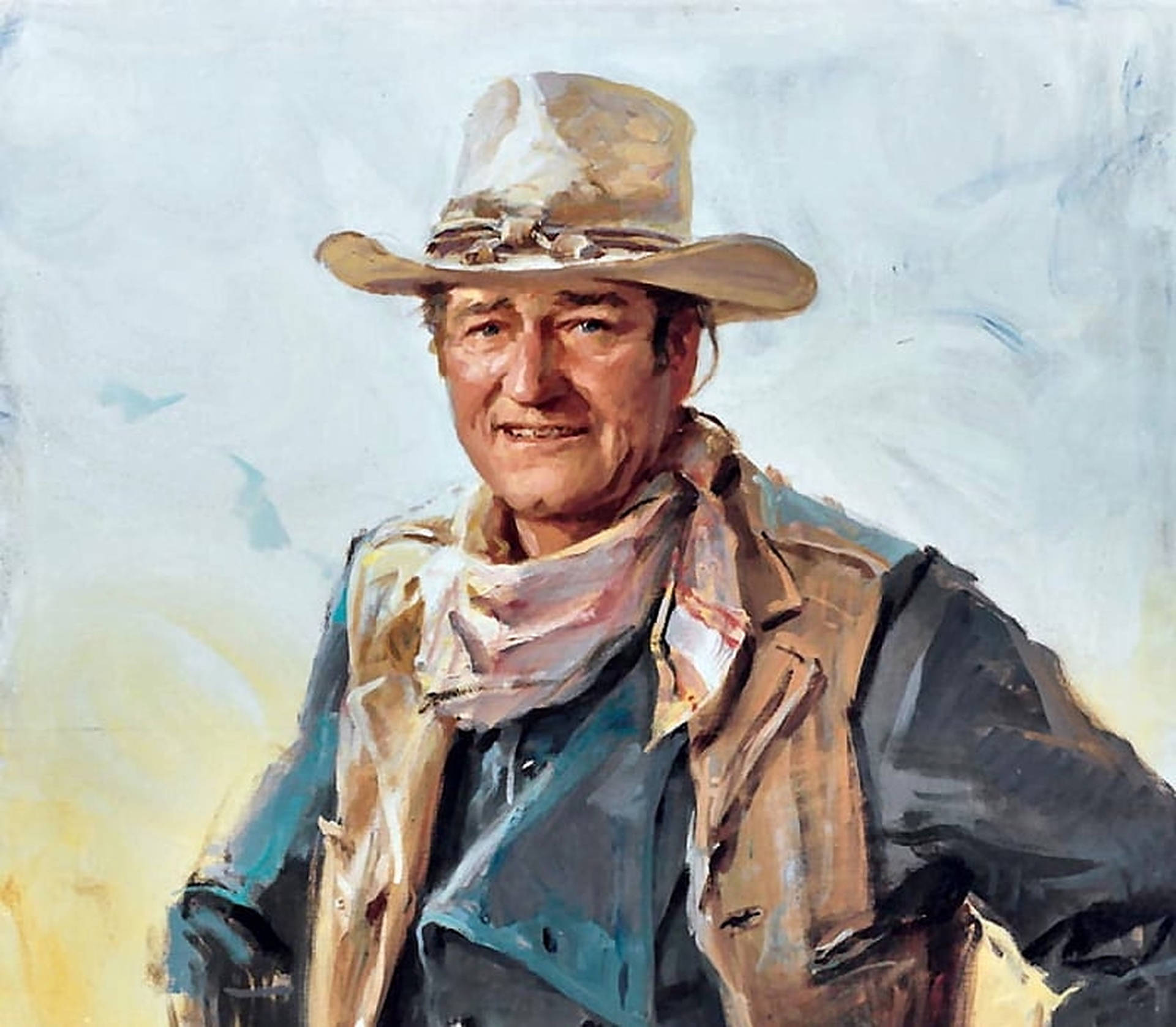 John Wayne Painting Wallpaper