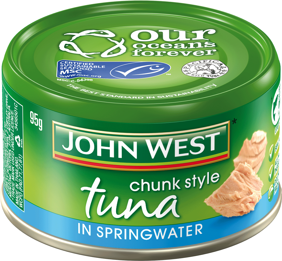 John West Chunk Style Tuna Can PNG