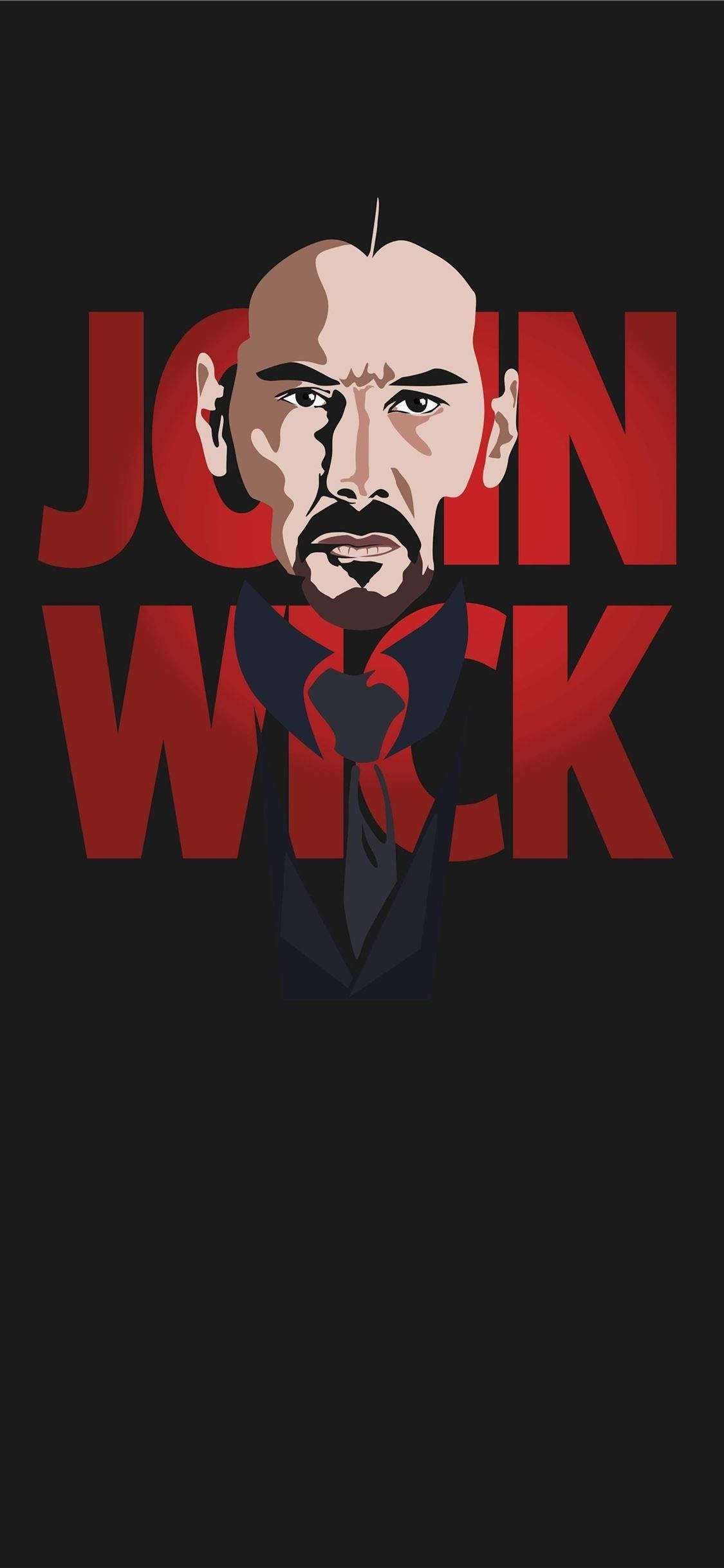 John Wick Beard Logo Vector Art Wallpaper