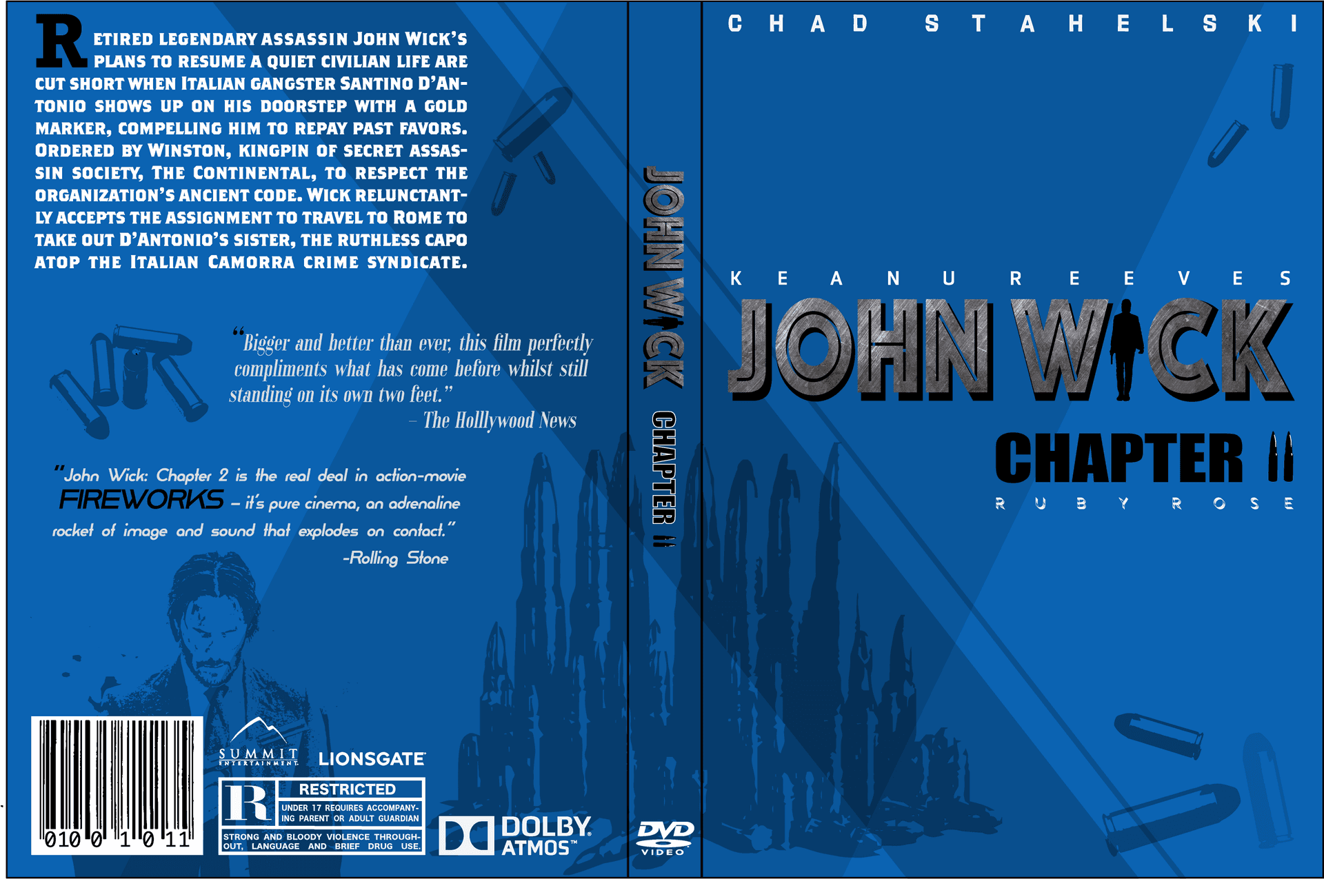 John Wick Chapter2 D V D Cover PNG