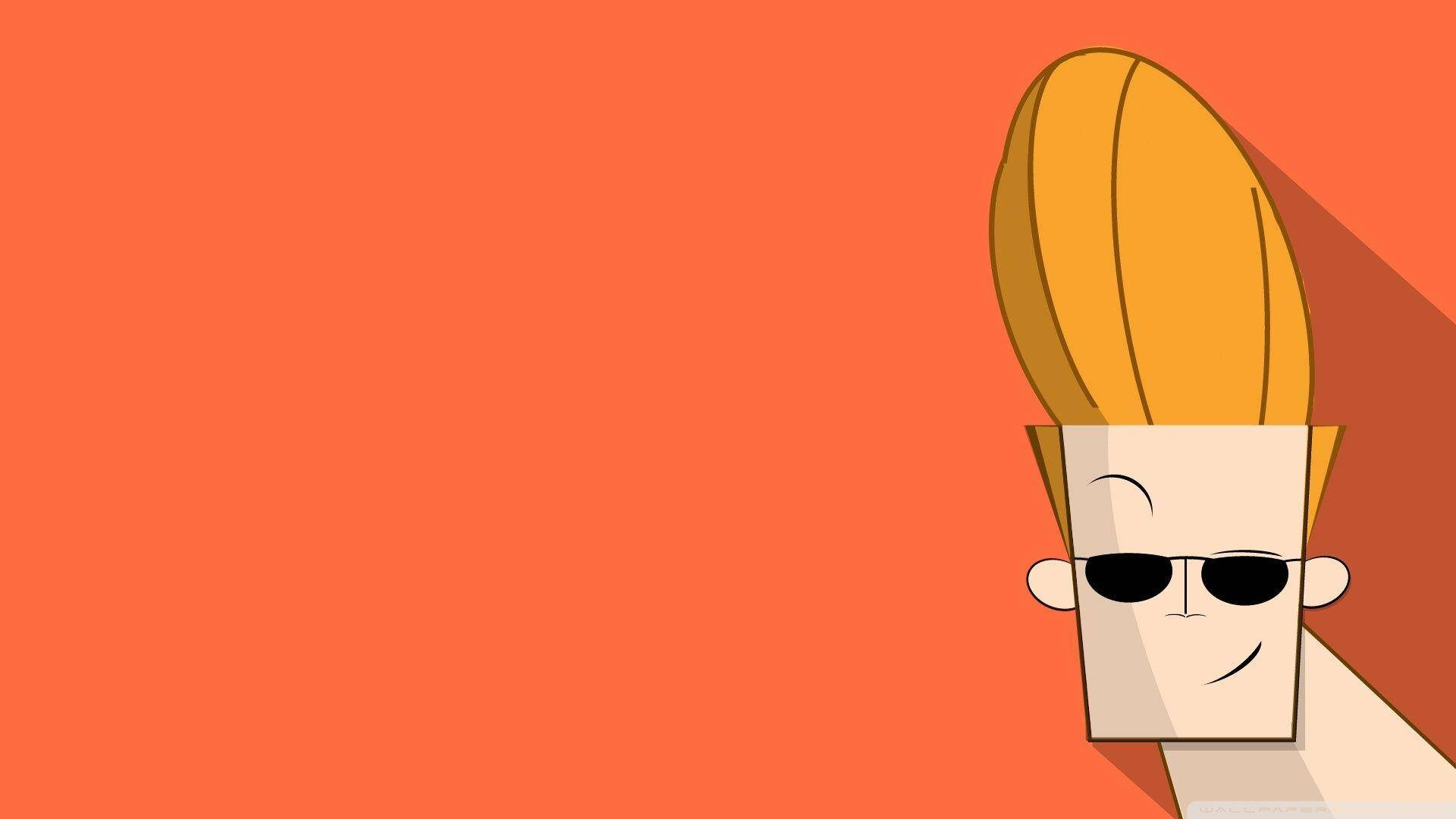 Johnny Bravo Showing Off His Muscles Wallpaper