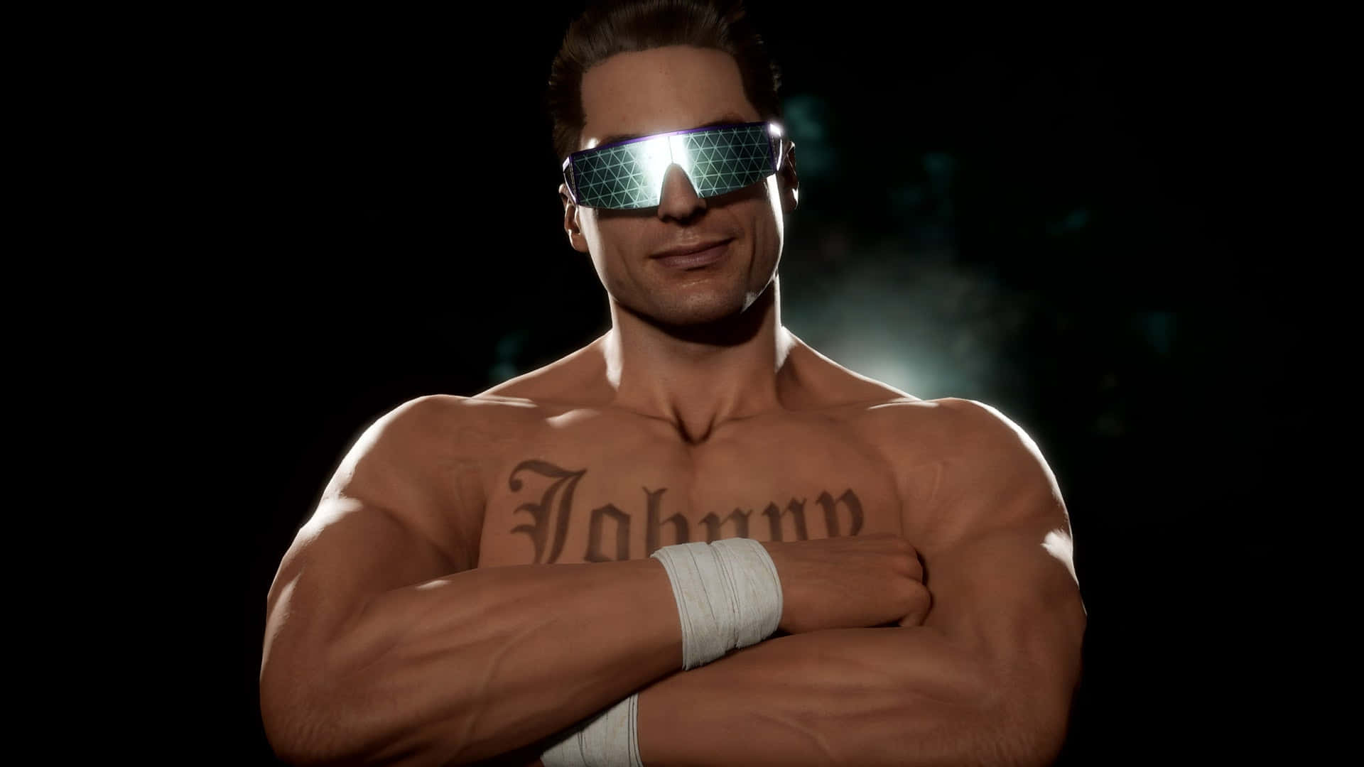 Caption: Johnny Cage in Action on a 1920x1080 HD Wallpaper Wallpaper