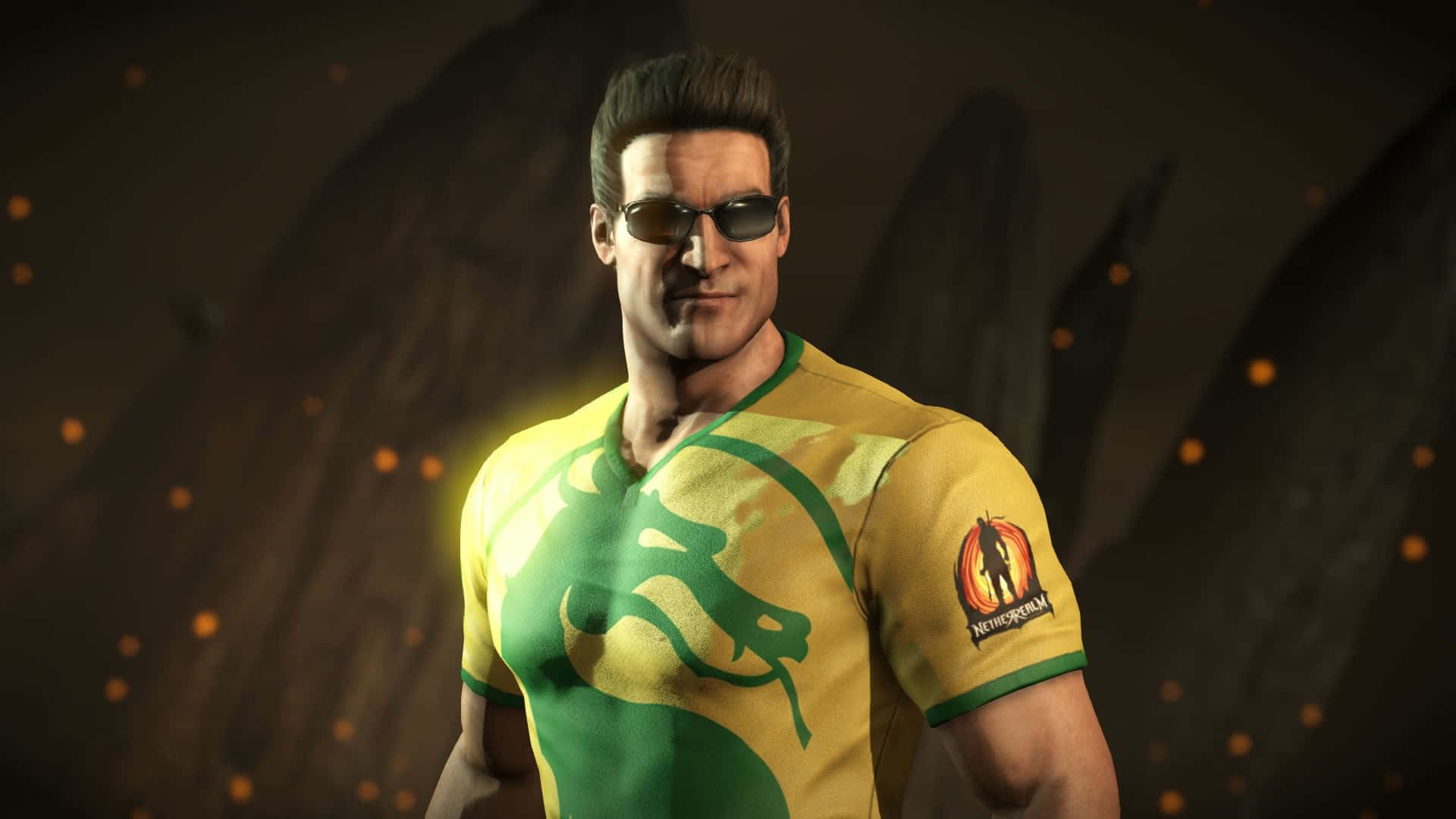 Johnny Cage unleashes his power in Mortal Kombat Wallpaper