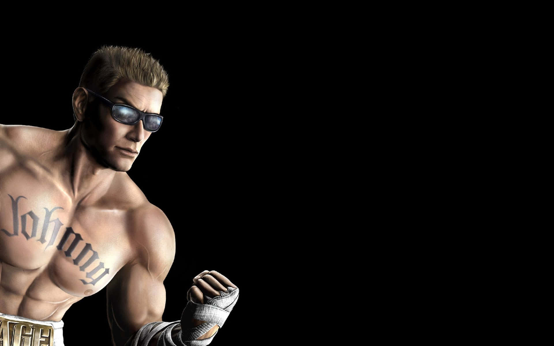 Johnny Cage Unleashes His Power Wallpaper