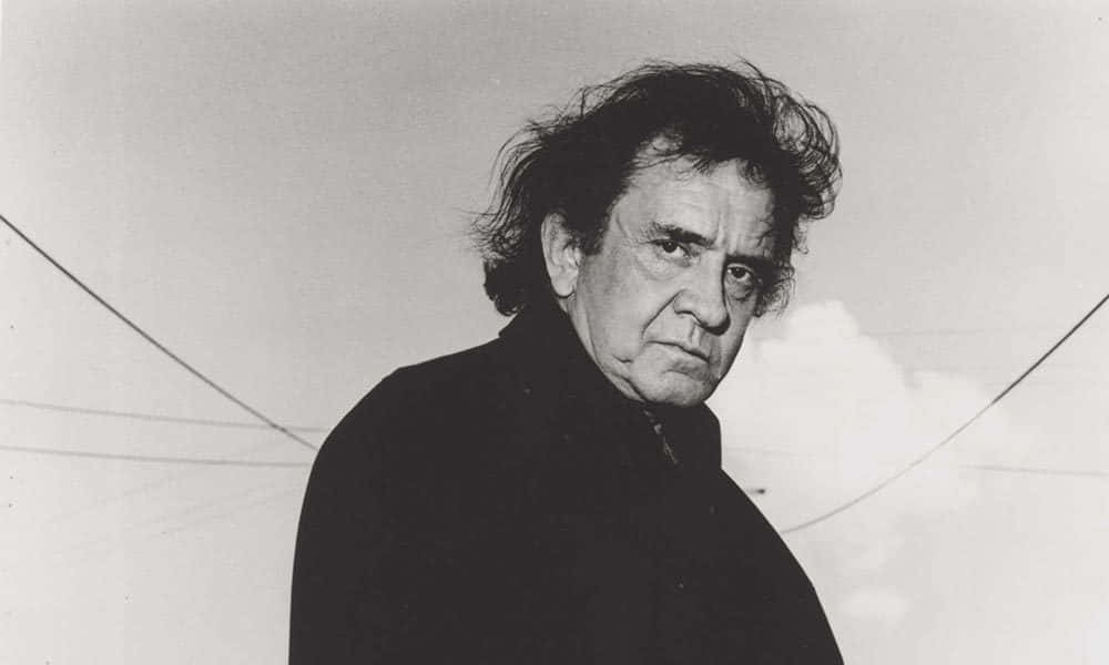 Johnny Cash - A Black And White Photo