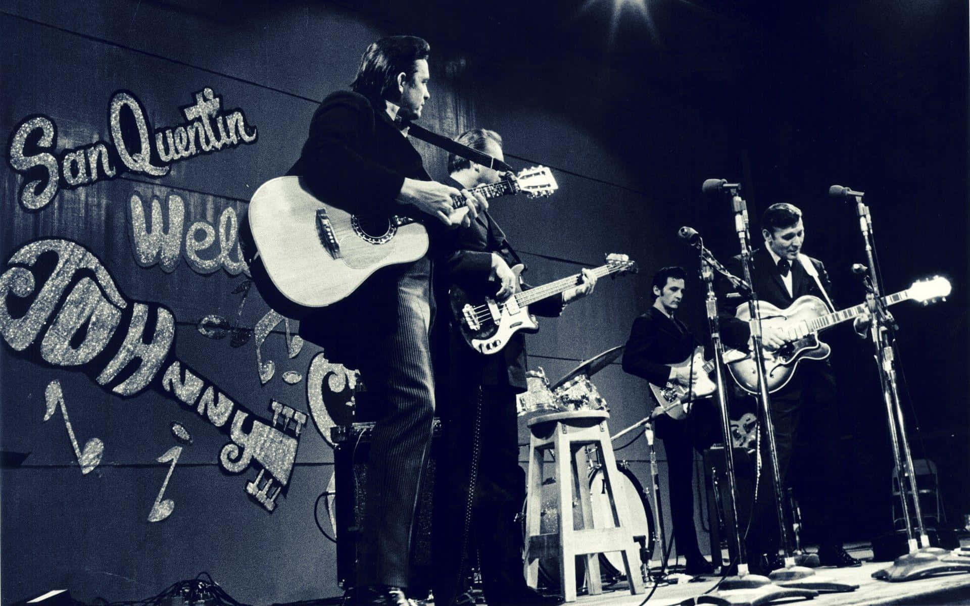 The man in black, country and folk music legend, Johnny Cash
