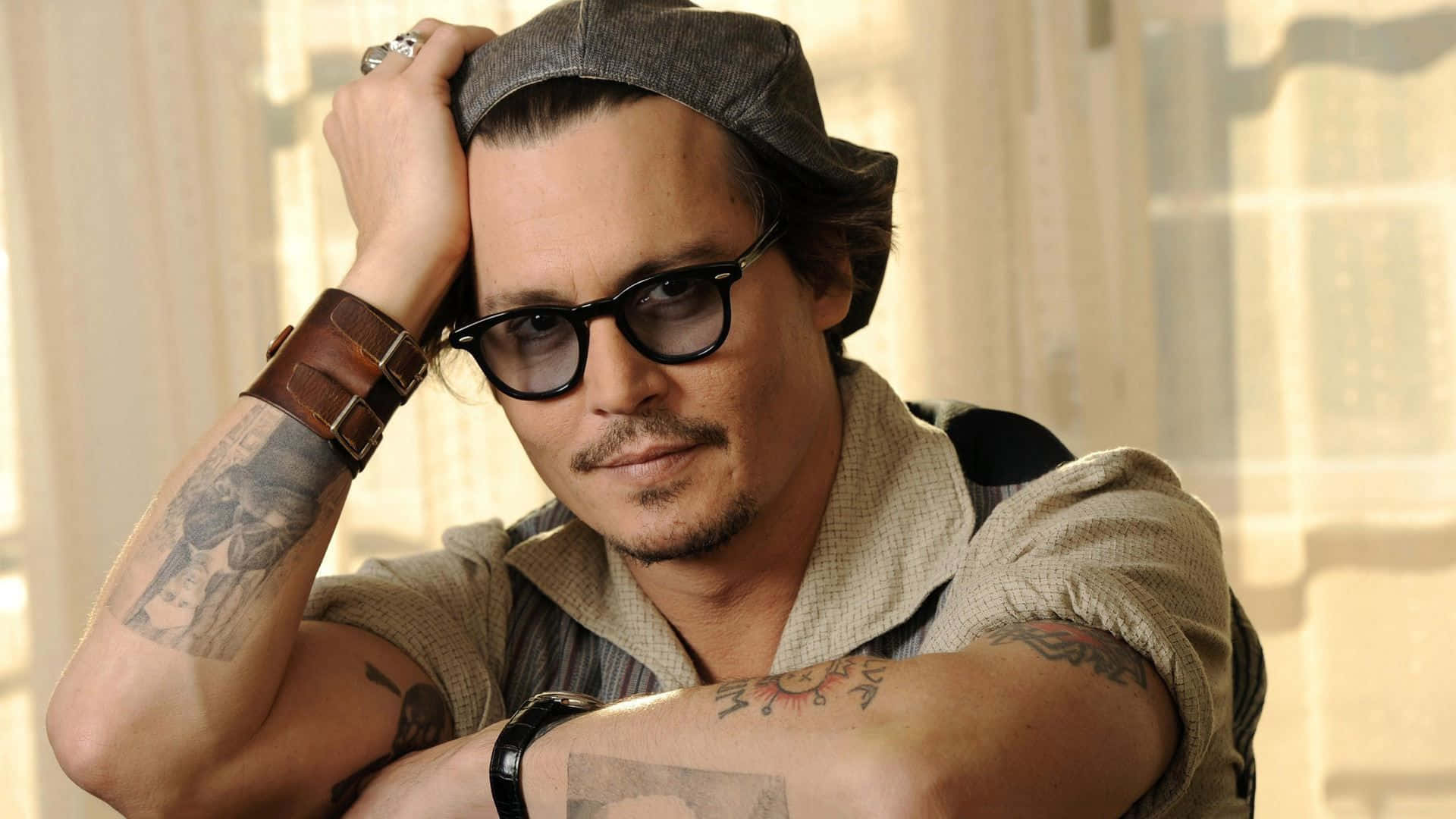 Johnny Depp looking suave.