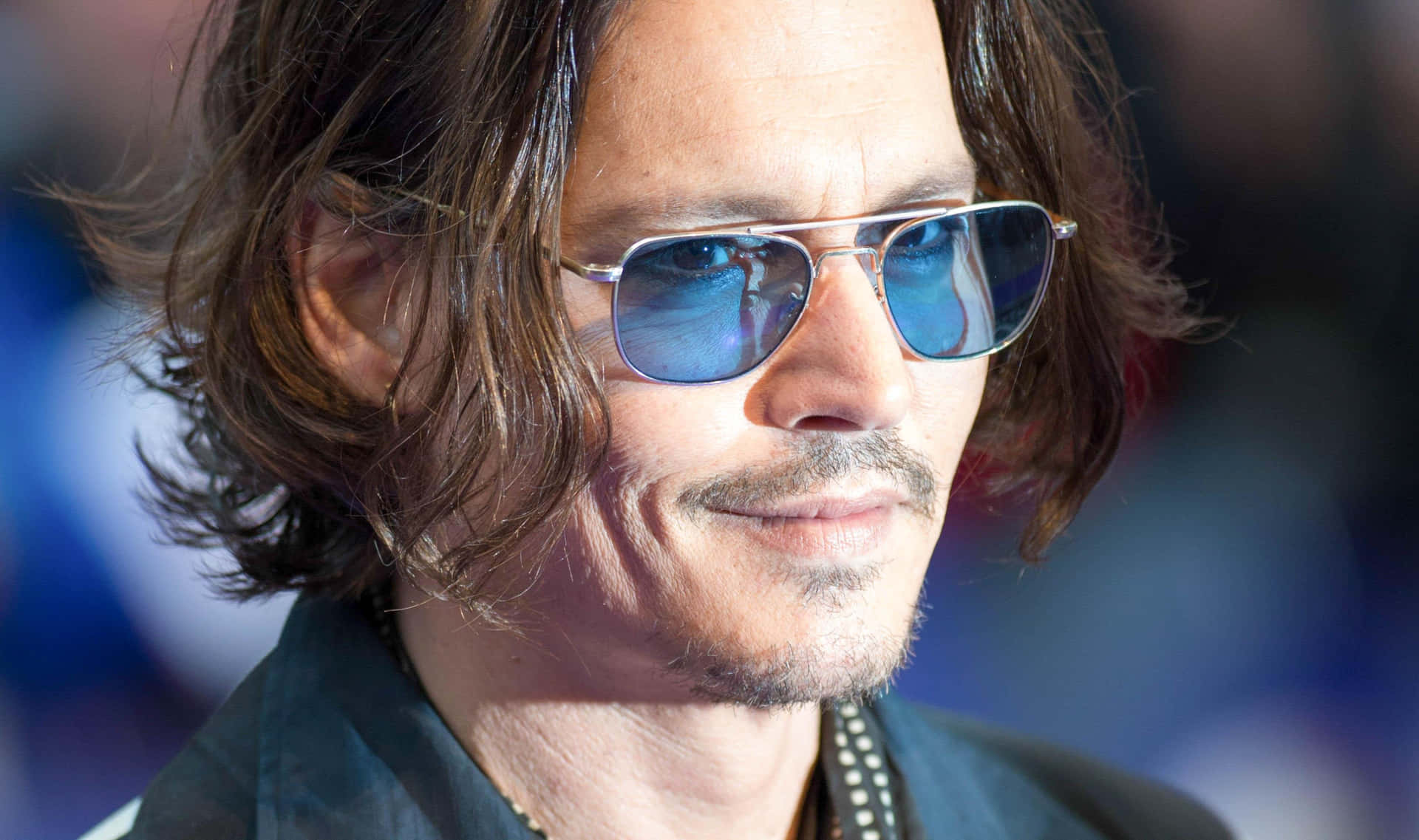 Actor Johnny Depp sporting his signature subtle style.