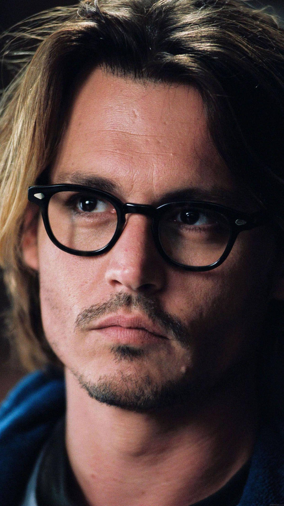 Johnny Depp HD Glasses Close Up Wallpaper