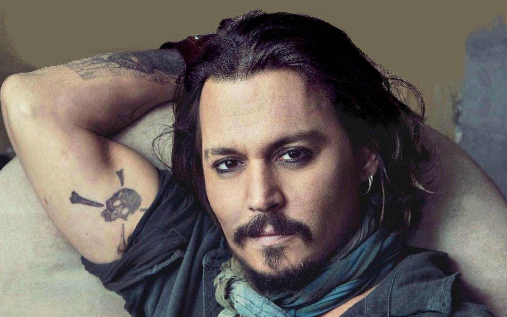 Johnny Depp HD Jolly Roger Tattoo Wallpaper