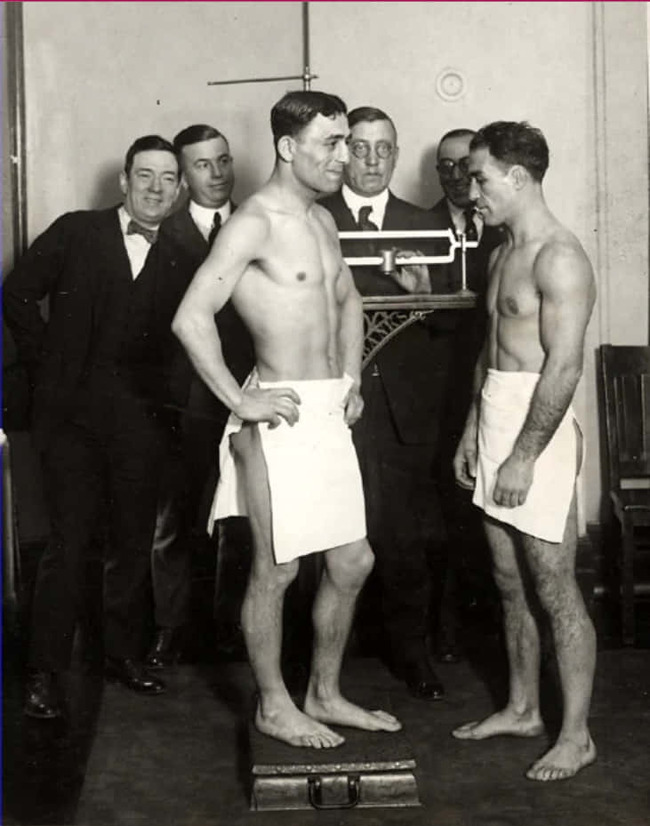 Johnny Dundee And Jack Bernstein's Weigh-in Wallpaper