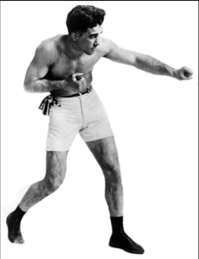 Johnny Dundee's Boxing Pose With Bare Hands Wallpaper