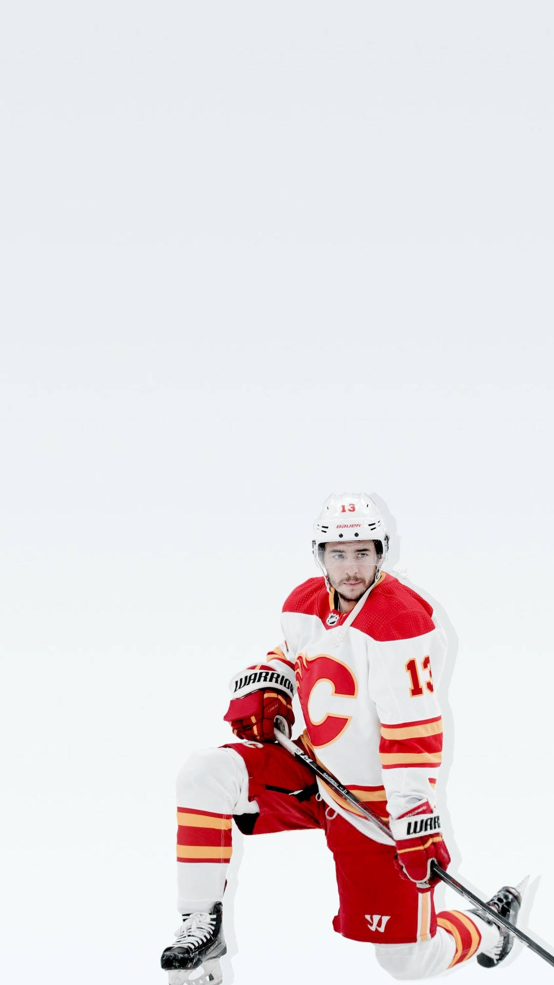 Johnny Gaudreau Ice Hockey Calgary Flames Minimalist Wallpaper