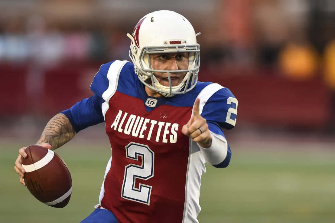 Johnny Manziel Alouettes Game Action Wallpaper