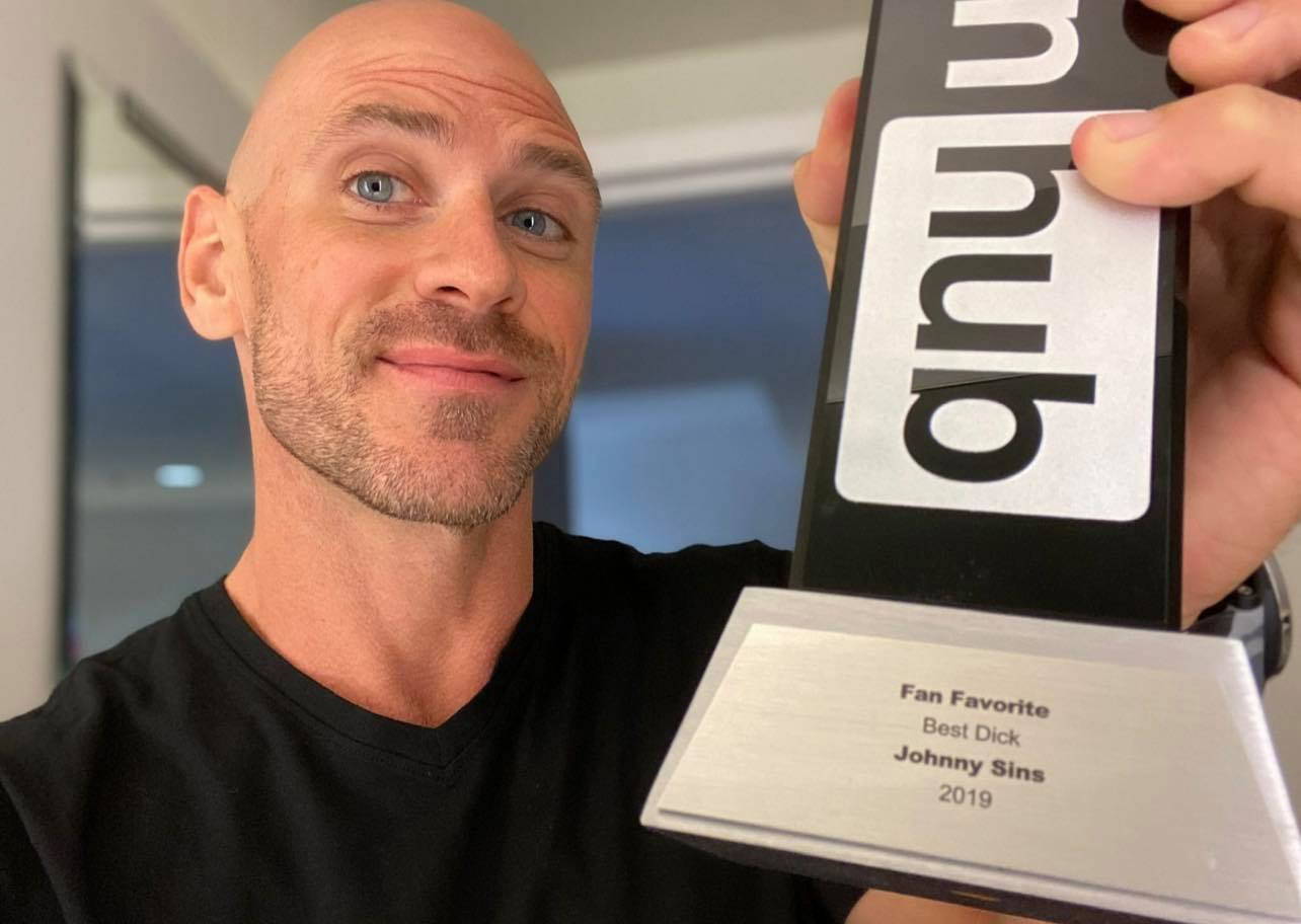 Johnny Sins With Award Wallpaper