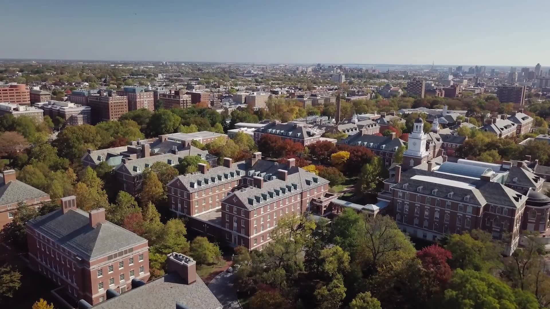 Vistaaérea De La Universidad Johns Hopkins. Fondo de pantalla